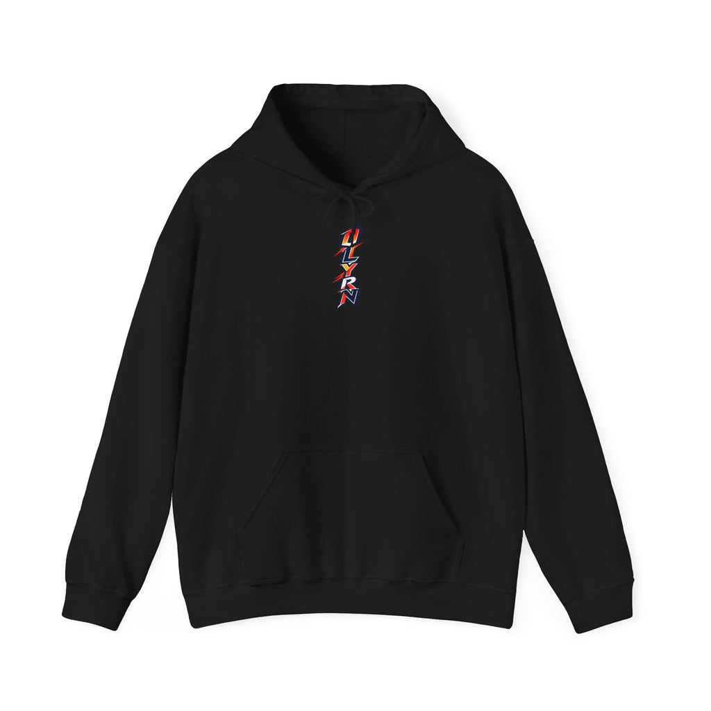 Hoodie — Retro Flame 'ILLER' Graphic Pullover